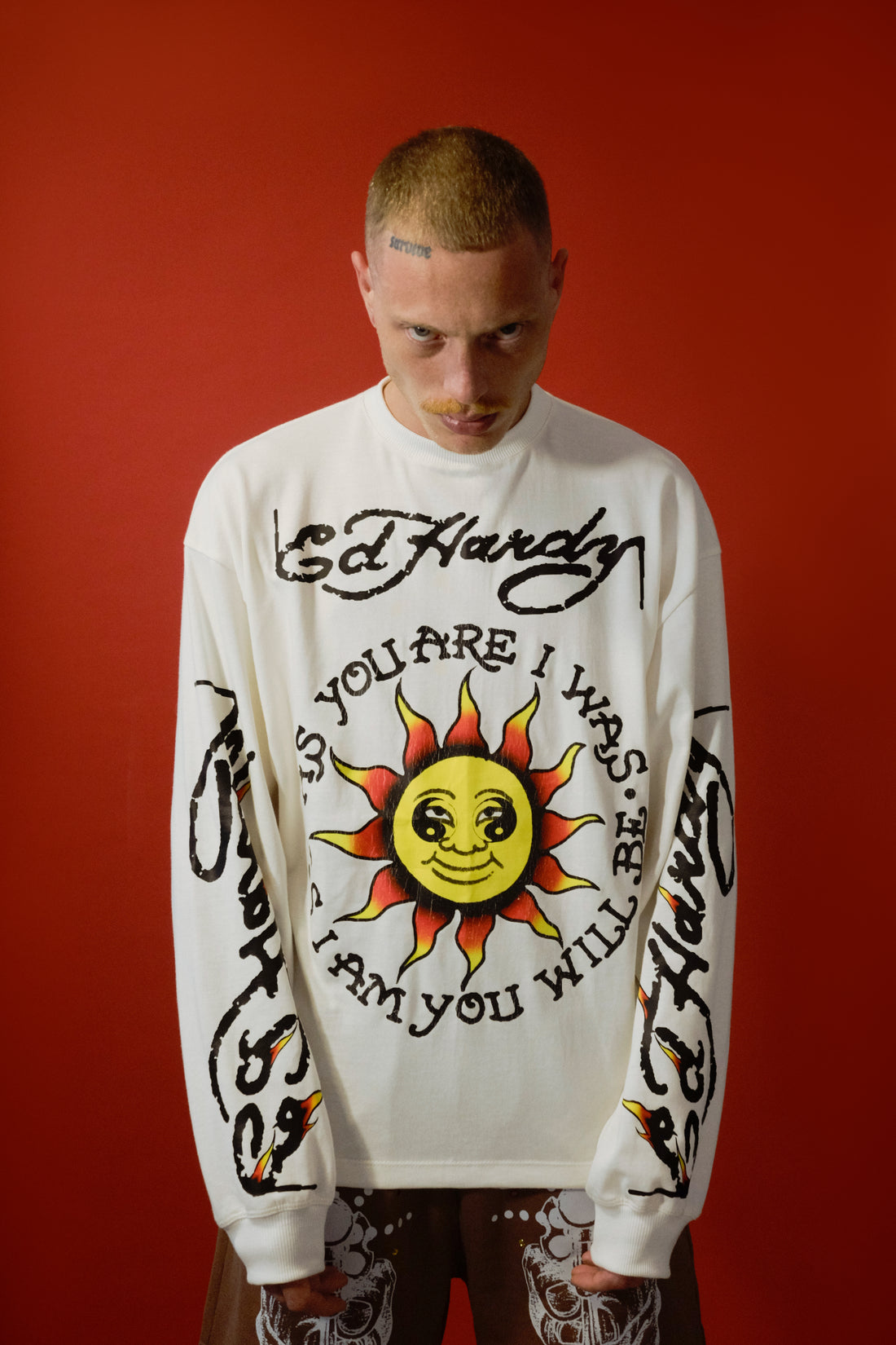Longsleeve Tee "Sun's Messenger" White