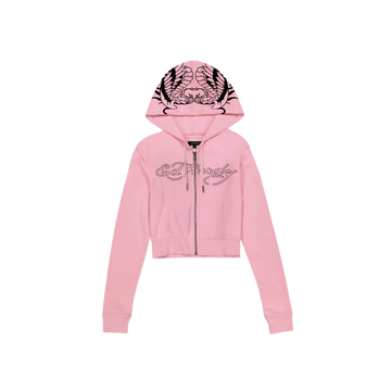 Hoodie Feminino "Two Headed Snake" Pink