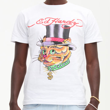 CAMISETA HI CAT ED HARDY BRANCO