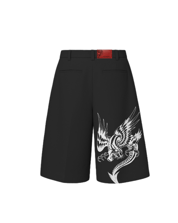 Bermuda Preta Alfaiataria "Couture"