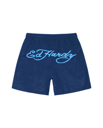 Shorts D'Água Azul "Logo"