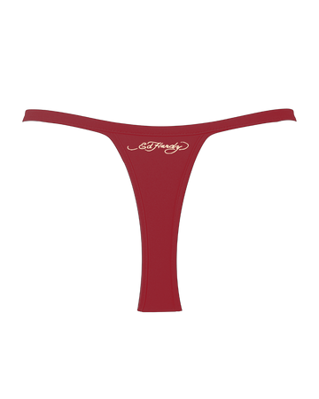 Calcinha Dupla Face Vermelha "True Roses"