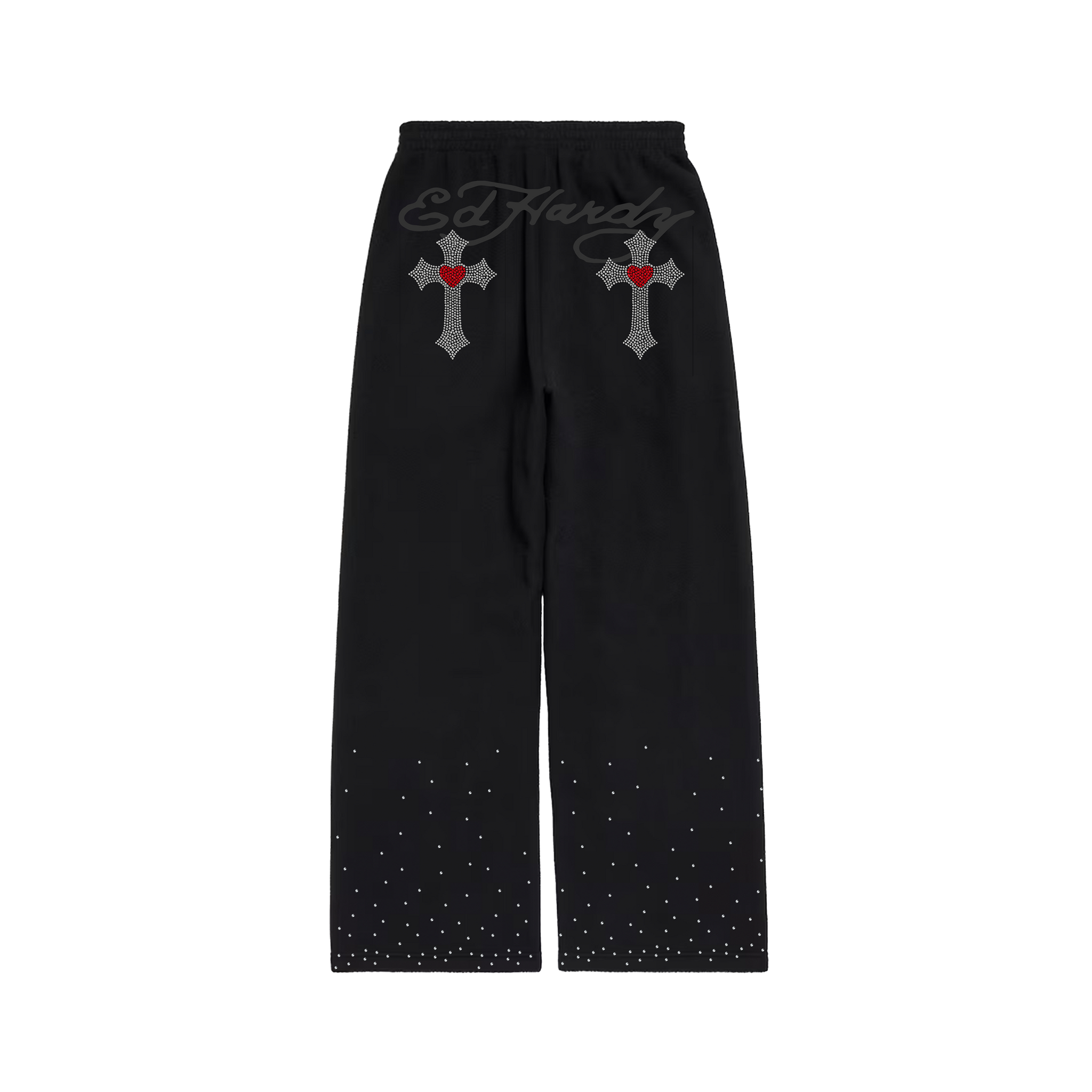 Ed Hardy x Matuê "Cruz" Calça Moletom Preta