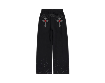 Ed Hardy x Matuê "Cruz" Calça Moletom Preta