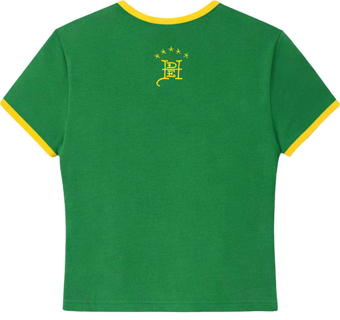 Baby Tee "Wild Brasil" Verde