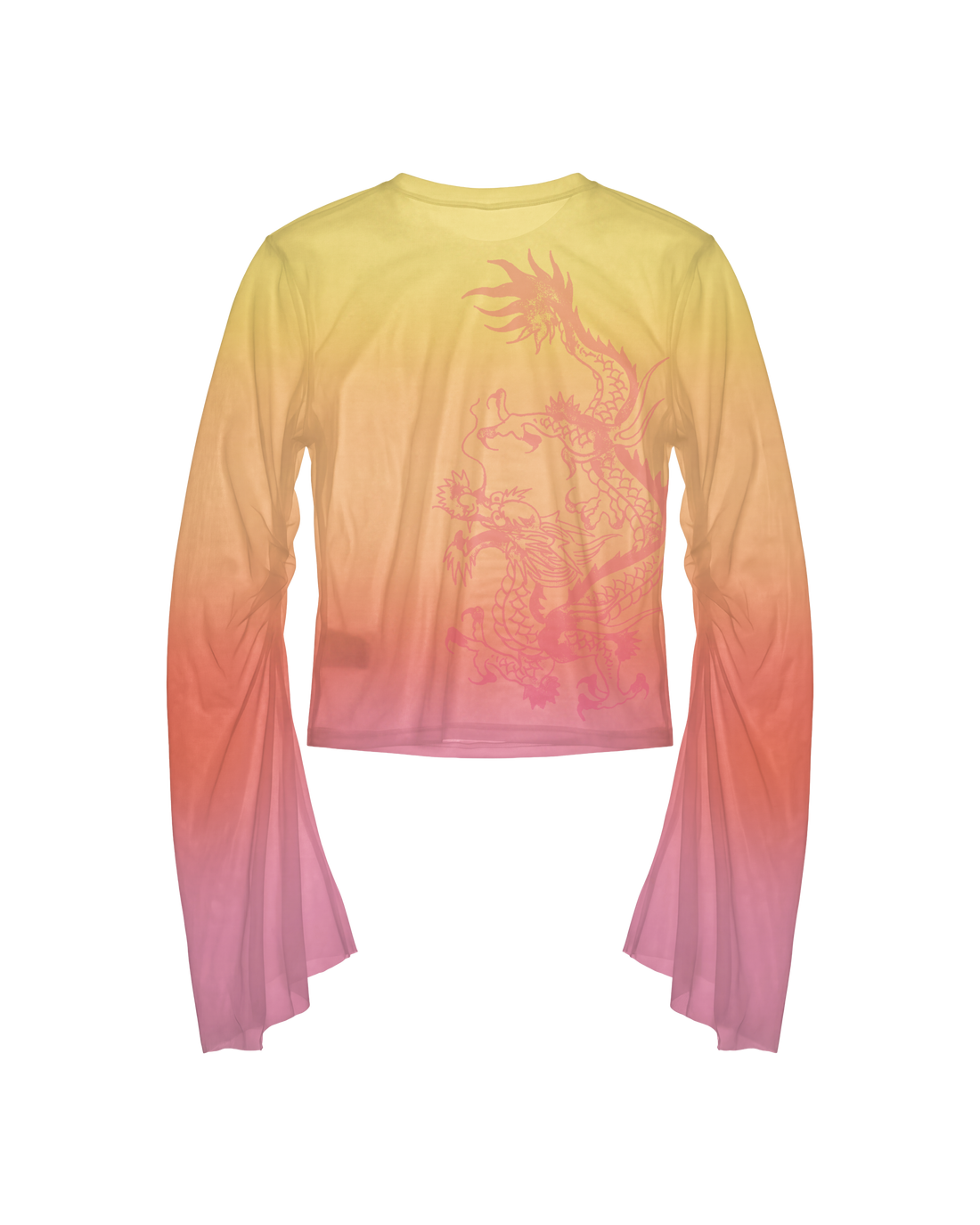 Blusa Manga Longa de Tule Laranja Ed Hardy by Tasha & Tracie
