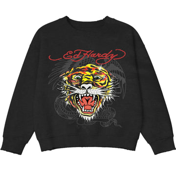 Moletom Crewneck "Tiger OG" Diamanté