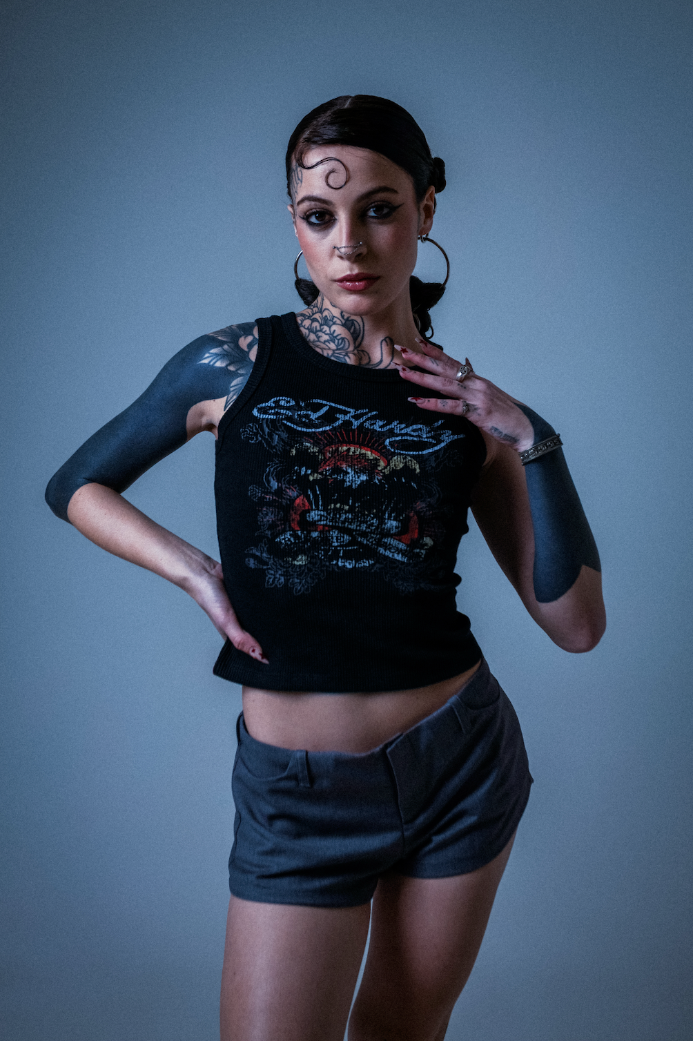 Regata Feminina "Death Before Dishonor" Ed Hardy x Matuê