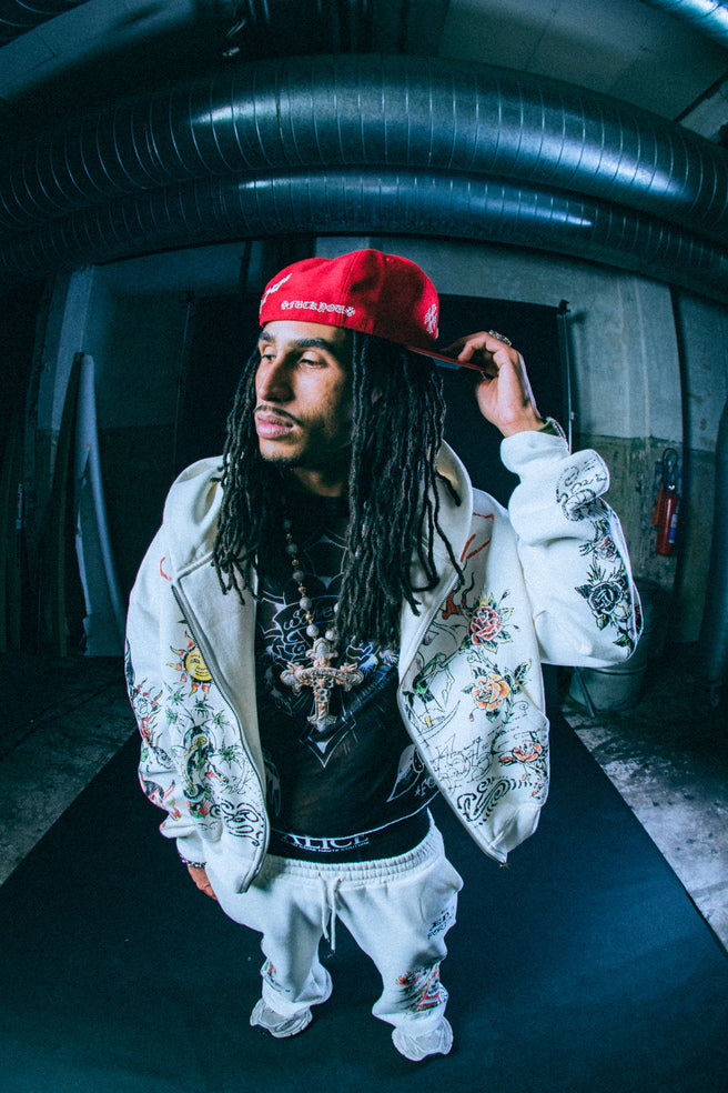 Moletom Zip Up Off White 