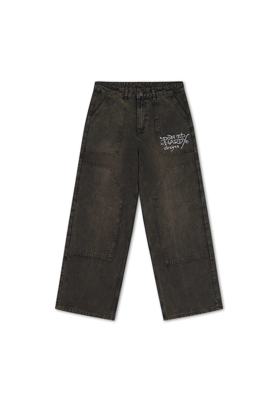 Calça Sarja Washed Black Ed Hardy Unissex