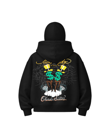 Blusa de Moletom Balaclava Preta Ed Hardy by Tasha & Tracie