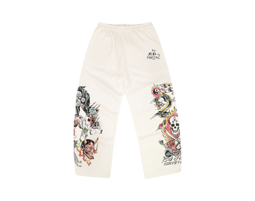 Ed Hardy x Matuê "Fortal" Calça Moletom Off White