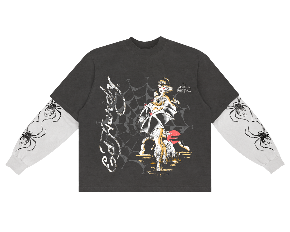 Ed Hardy x Matuê "Tarantula" Manga Longa Masculino