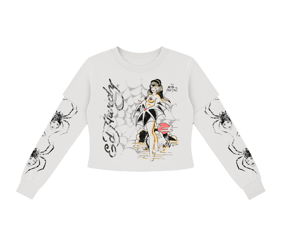 Ed Hardy x Matuê "Tarantula" Manga Longa Feminina