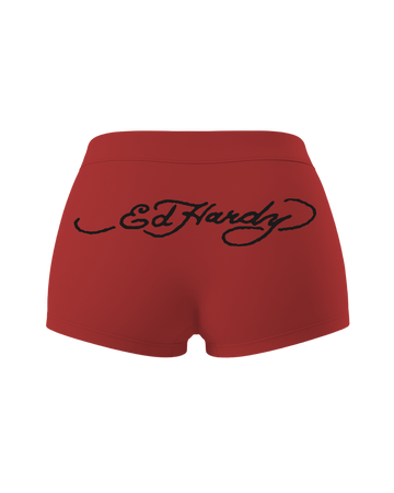 Mini Shorts Vermelho "Ed Hardy 00's"