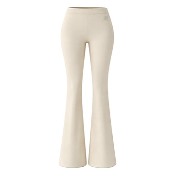 Calça Flare "Wild" Off White