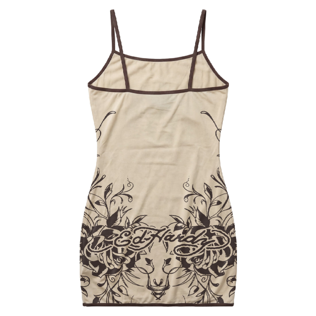 Vestido Tule Santa Maria Tattoo Dress - Bege/Preto