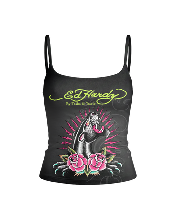 Regata Full Print Preta Ed Hardy by Tasha & Tracie