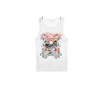 Ed Hardy x Matuê "Death Before Dishonor" Regata Feminina