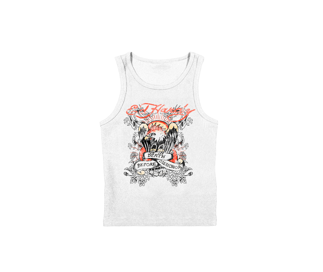 Ed Hardy x Matuê "Death Before Dishonor" Regata Masculina