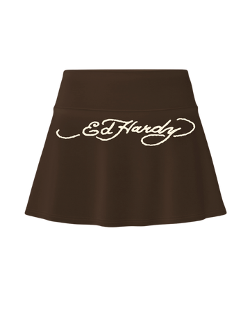 Shorts Saia Marrom "Ed Hardy 00's"