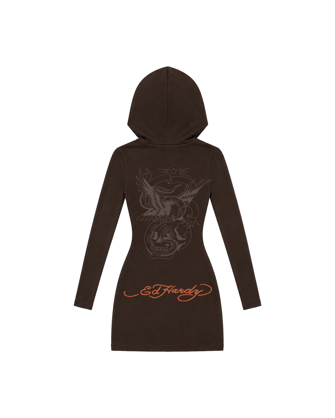 Vestido Capuz Marrom Ed Hardy by Tasha & Tracie