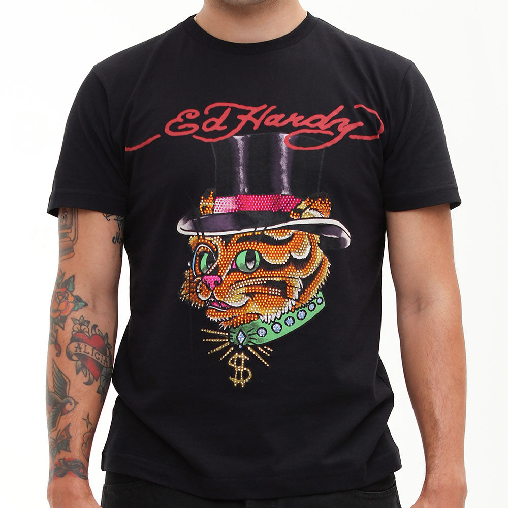 CAMISETA HI CAT ED HARDY PRETO