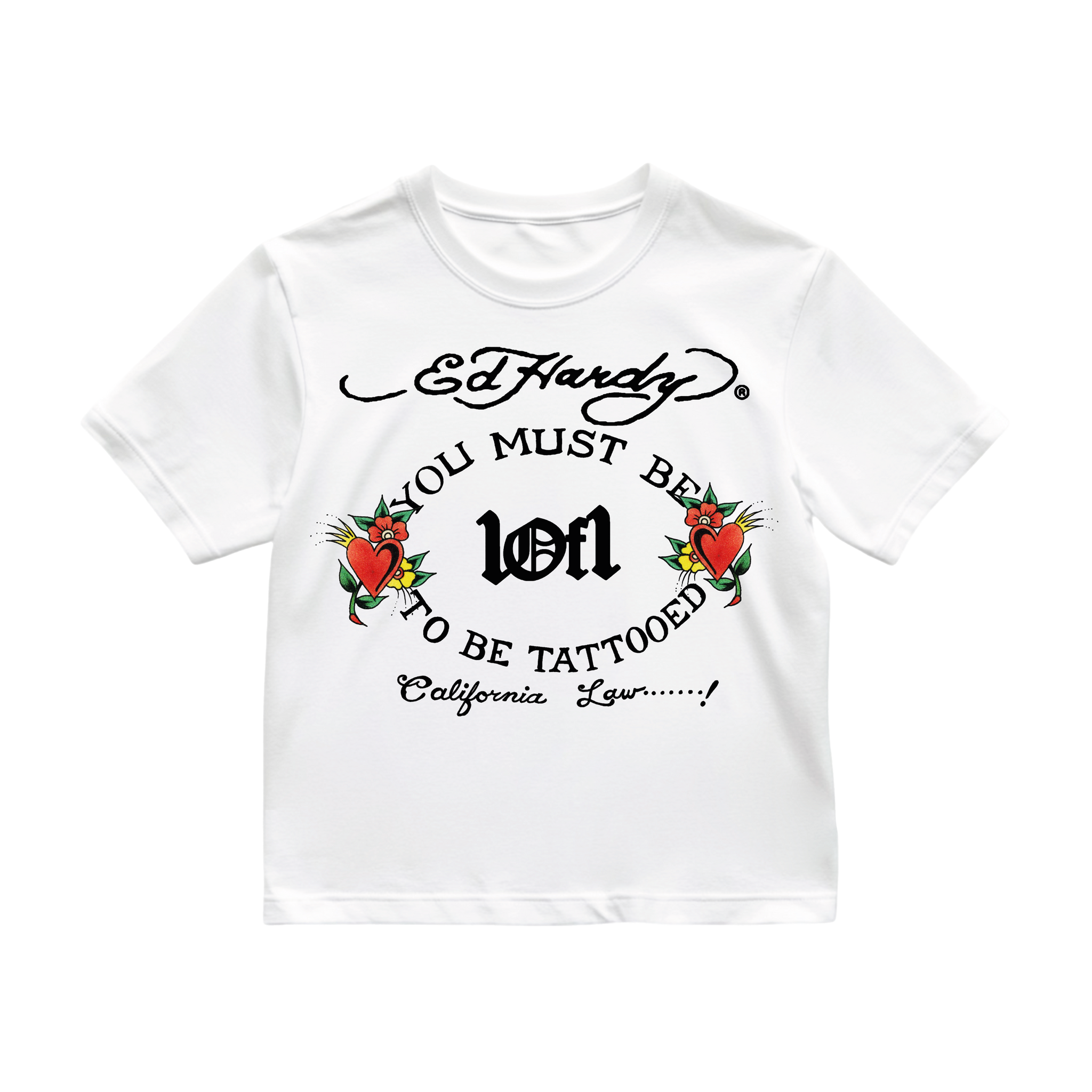 1of1 Ed Hardy "N1RVANA" Off White Tee