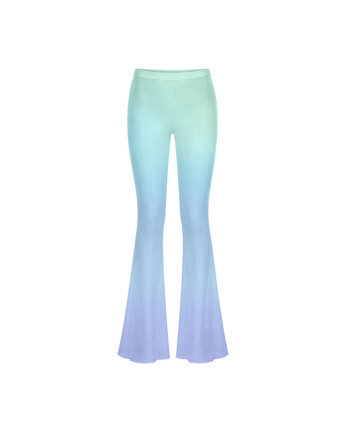 Calça Flare de Tule Azul Ed Hardy by Tasha & Tracie