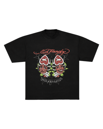 Camiseta Preta "Chora Agora" Ed Hardy by Tasha & Tracie