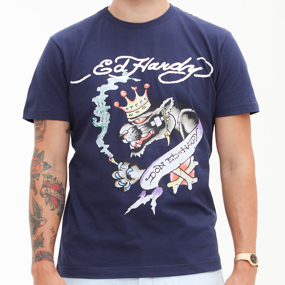 CAMISETA KEITH TEE ED HARDY MARINHO