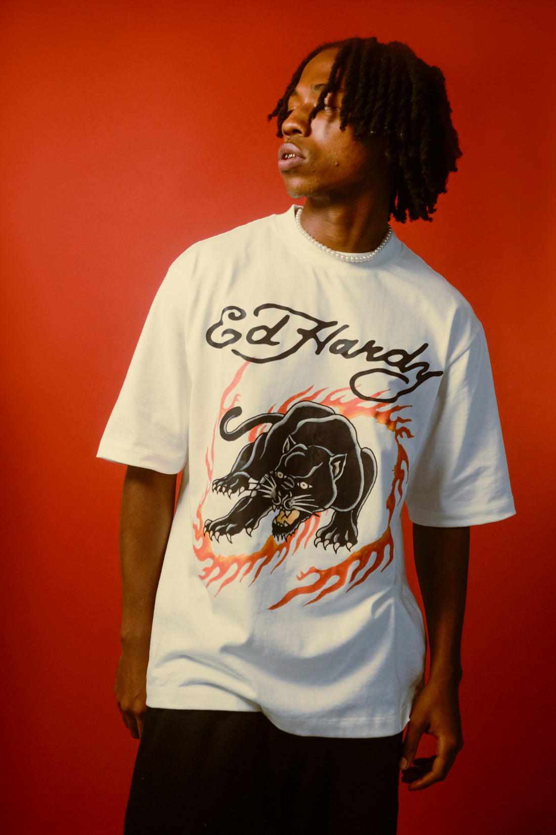 T-Shirt "Panther's Roar" White