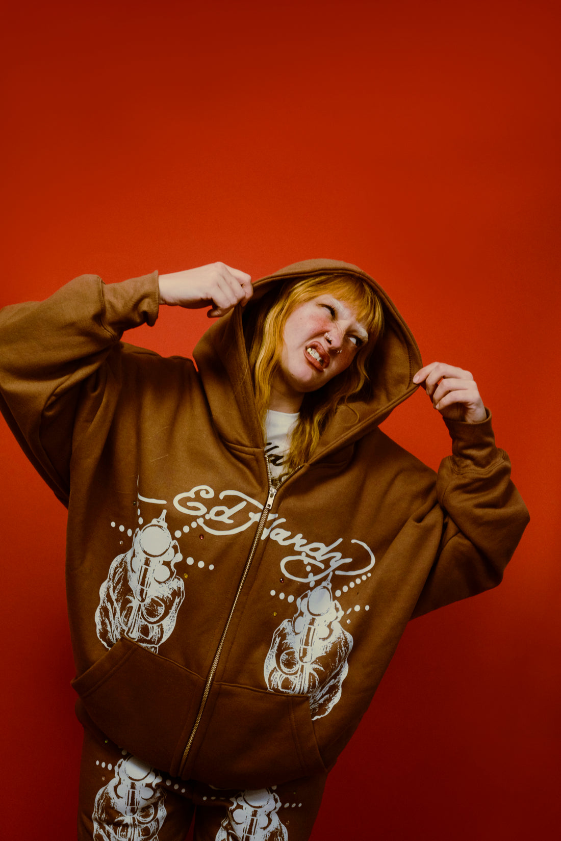 Hoodie "Light Shot" Brown