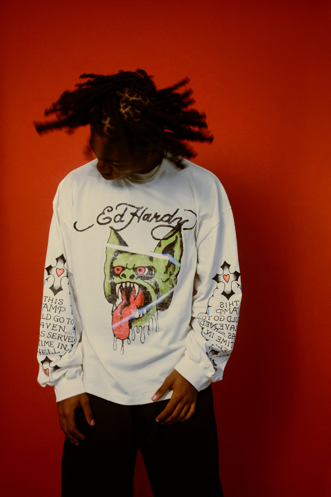 Longsleeve Tee "Vamp" White