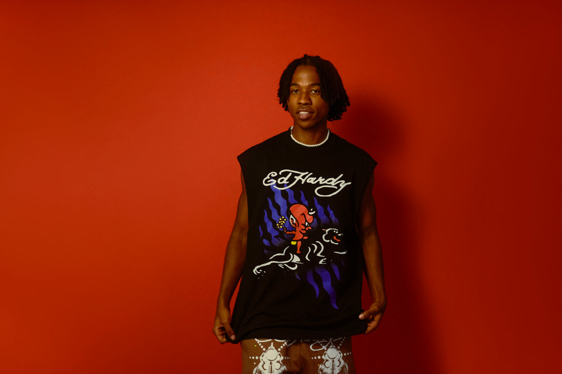 Sleeveless Tee "Sweet Evil" Black