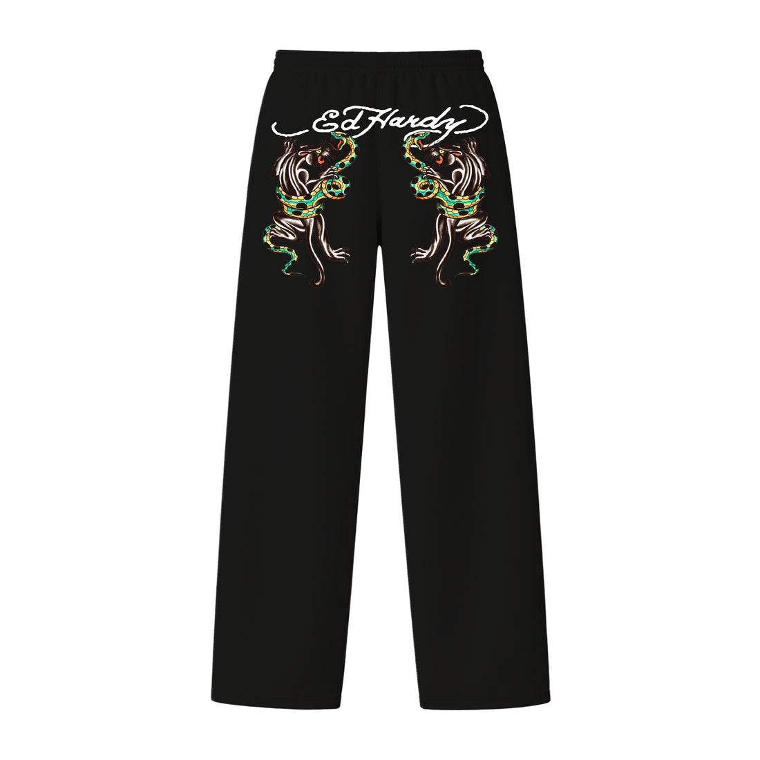 Calça de Moletom Preta "Panther Attack"