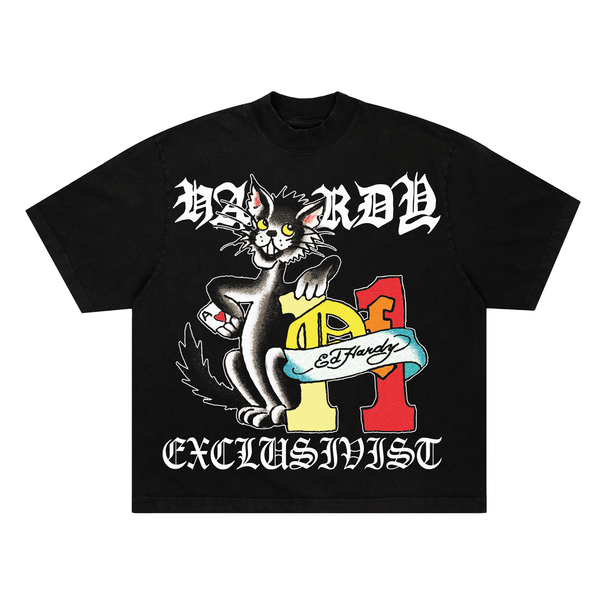 1of1 Ed Hardy "Ace Of Spades" Black Tee