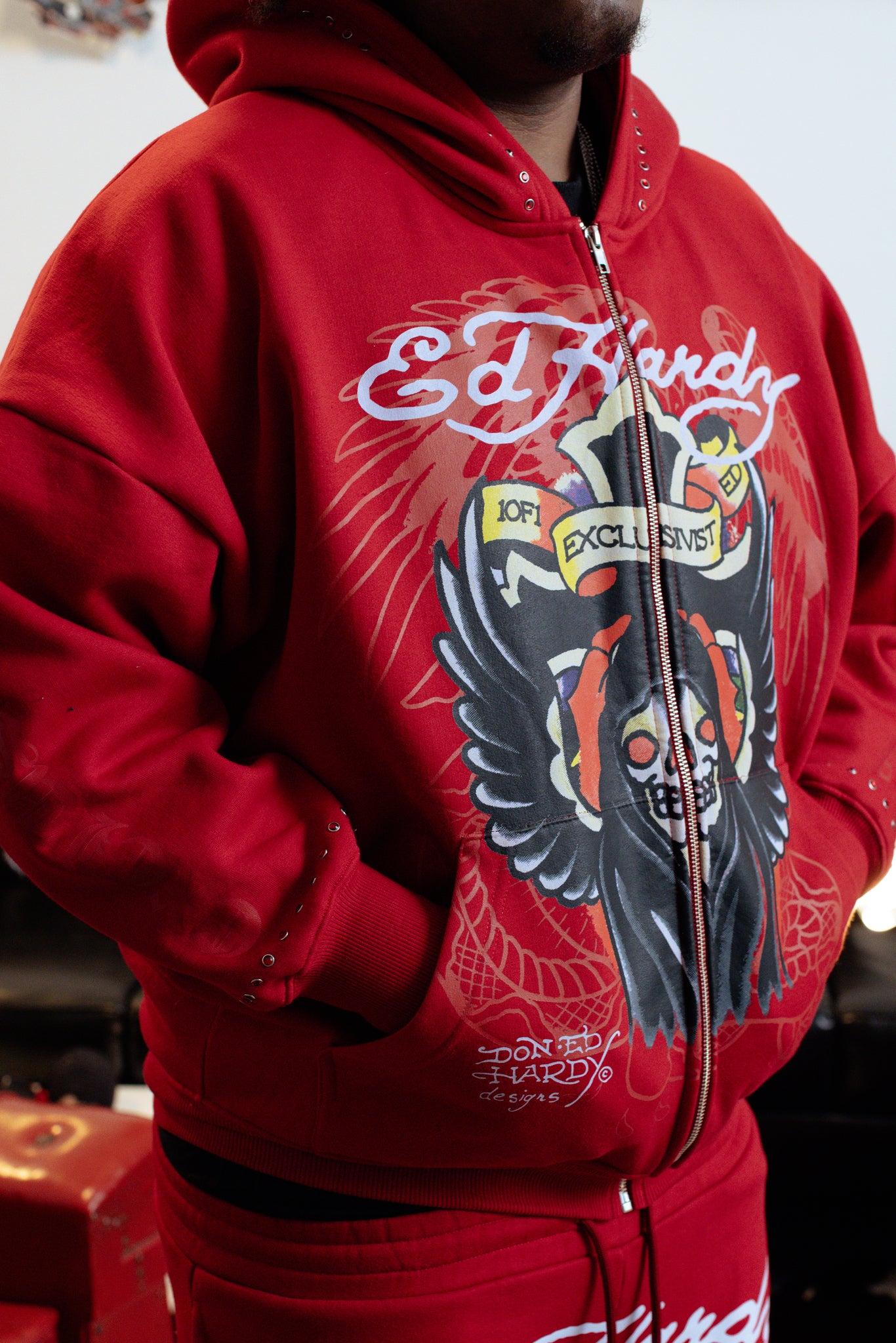 Hoodie Zip Vermelho 
