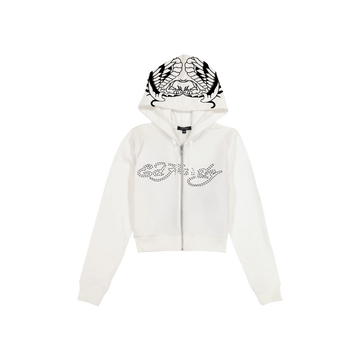 Hoodie Feminino "Two Headed Snake" White