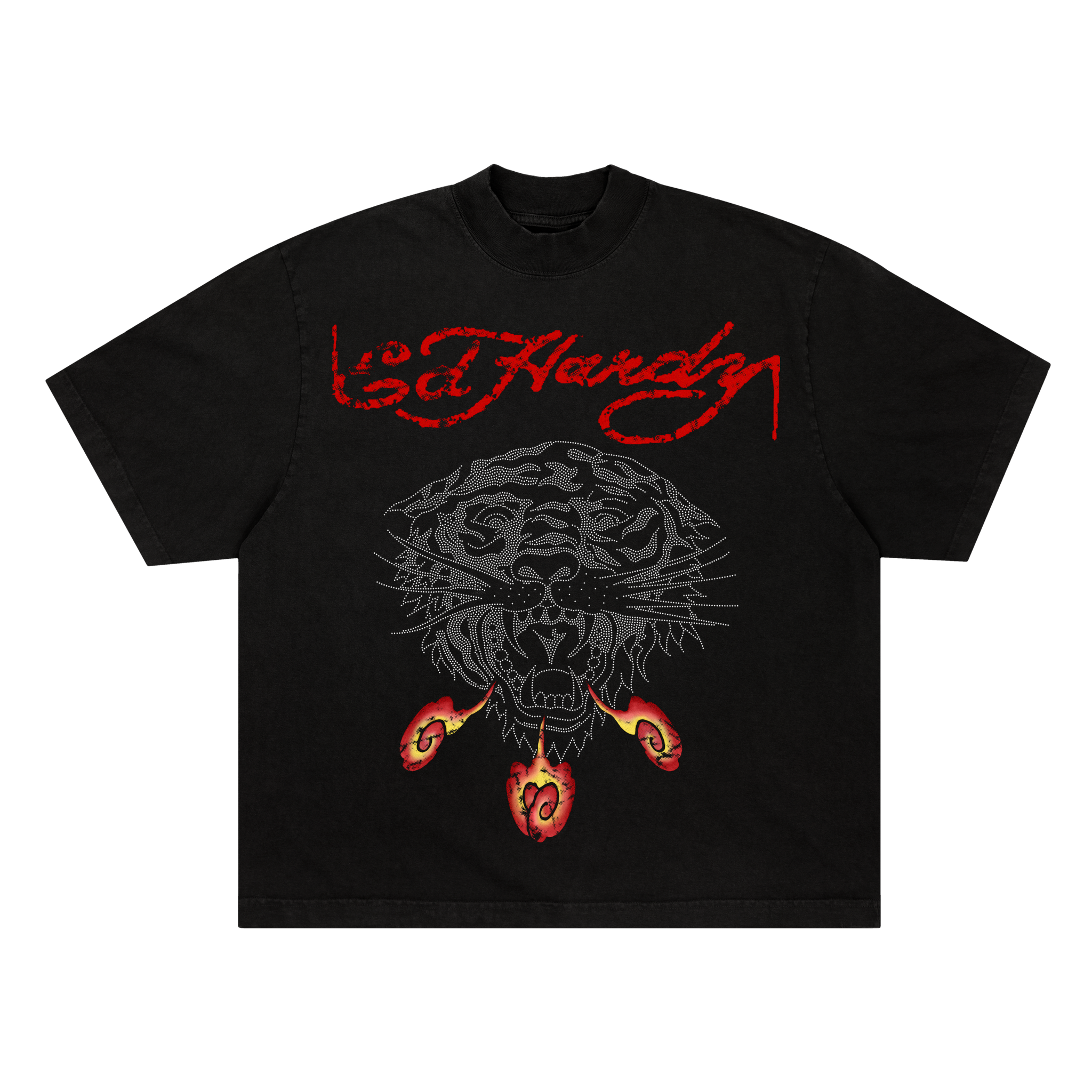 T-Shirt "Tiger Fireball" Black