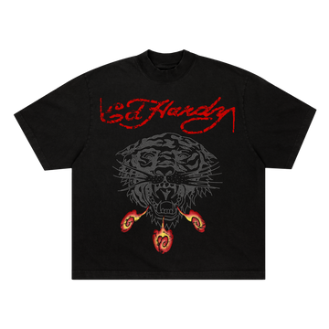 T-Shirt "Tiger Fireball" Black