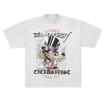 Camiseta Off White "Winner Take All" Ed Hardy & 1OF1 Exclusivist